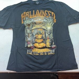 Hard Rock Cafe Black and Orange Tee